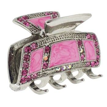 Karen Marie - Train Enamel & Crystal Jaw - Rose (1)