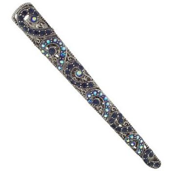 Karen Marie - Crystal Curlicue Jaw - Sapphire (1)