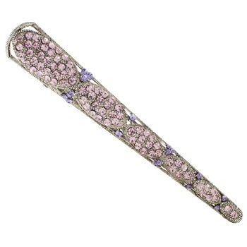 Karen Marie - Pave Crystal Oval Jaw - Amethyst (1)