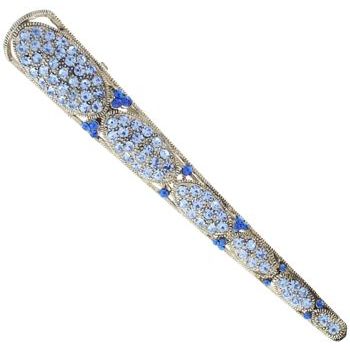 Karen Marie - Pave Crystal Oval Jaw - Light Sapphire (1)