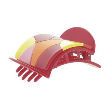 Karen Marie - Small Flat Claw - Stain Glass - Red (1)