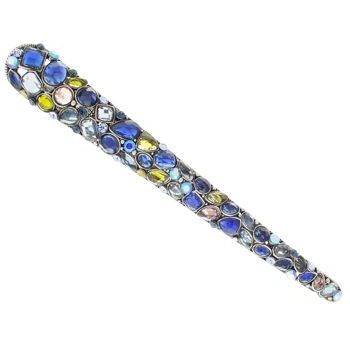 Karen Marie - Mosaic Crystal Jaw - Sapphire (1)