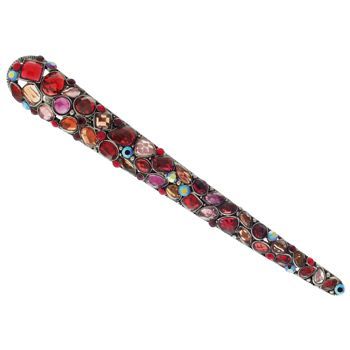 Karen Marie - Mosaic Crystal Jaw - Garnet (1)