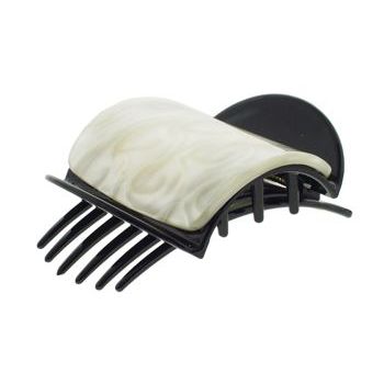 Karen Marie - Luxury Small Flat Claw - White Pearl (1)