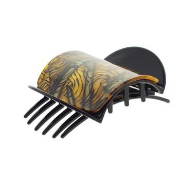 Karen Marie - Luxury Small Flat Claw - Caramel Mocha Swirl (1)