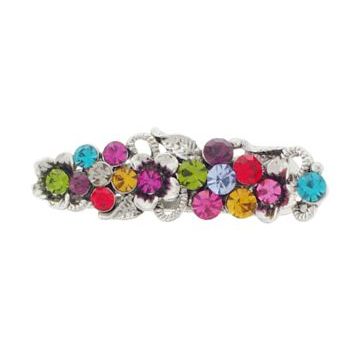 Karen Marie - Petite Crystal Flower Jaw - Rainbow (1)