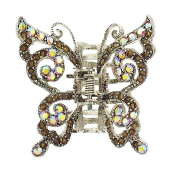 Karen Marie - Crystal Curliecue Butterfly Claw - Citrine (1)