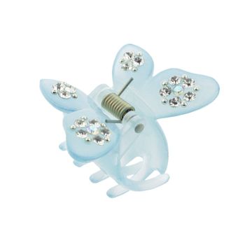 Medusa's Heirlooms - Small Acrylic Gem Butterfly Claw - Blue