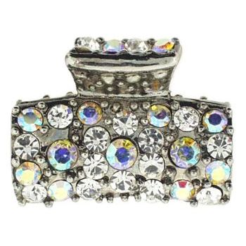 Karen Marie - Mini Crystal Cluster Jaw Clip - White (1)