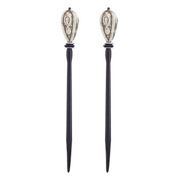Mei Fa - Hairstyx - Jest Oval - Long Hairsticks - (Set of 2)