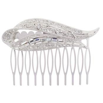 Karen Marie - Bridal Collection - Crystal Ribbon Bow Comb