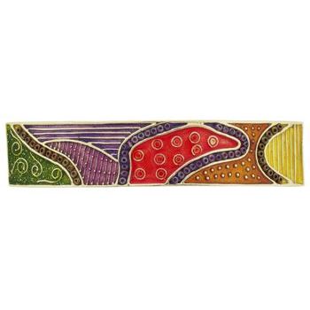 Karina - Abstract Metal Barrette - (1)