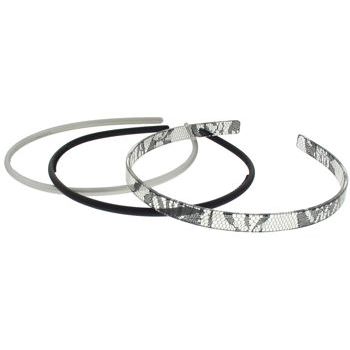 Karina - Headbands - Silver, Black, and Clear