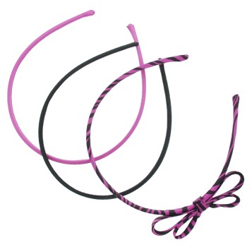 Karina - Headband Set - Pink Tiger Stripe