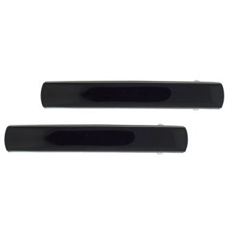 Karina - Small Black Barrettes (2)