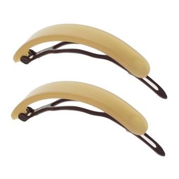 Karina - Curved Barrette - Med Blonde (2) - All Sales Final