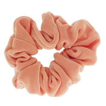 Karina - Slinky Fabric Scrunchie - Peach