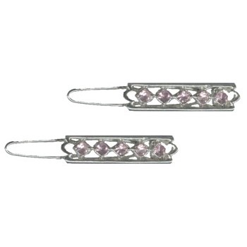 Karina - Crystal  Barrette - Rose (2) - All Sales Final