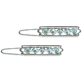 Karina - Crystal  Barrette - Blue (2) - All Sales Final