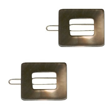 Karina - Square Barrettes - Copper (2)