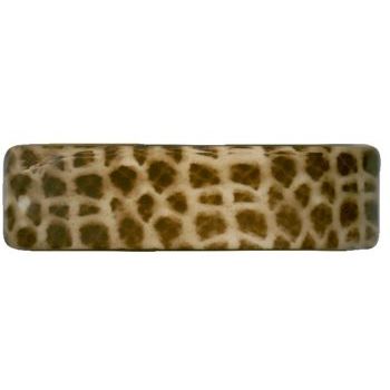 Karina - Med Giraffe Print Curved Barrette