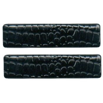 Karina - Faux Crocodile Barrette (Small) - Black (1) - All Sales Final