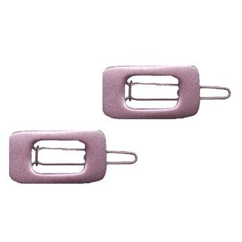 Karina - Mini Square Barrette - Amethyst