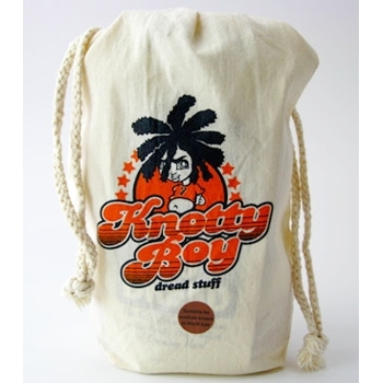 Knotty Boy - Canvas Bag - Orange Sticker Front (1 bag)