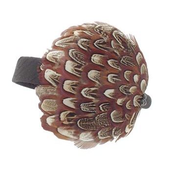 Karin's Garden - Flapper Feather Headband - Brown (1)