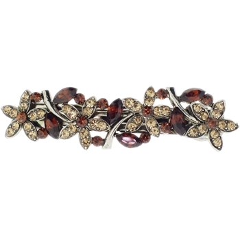 Karen Marie - Majestic Floral Inspired Barrette - Amber Gold