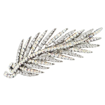 Karen Marie - Bridal Collection - Crystal Feather Barrette (1)