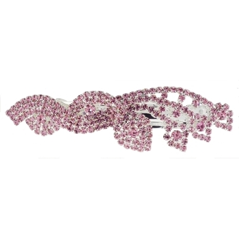 Karen Marie - Austrian Crystal Barrette - Rose (1)