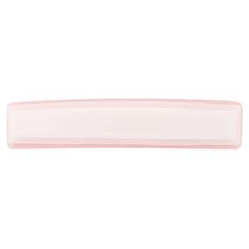 Karen Marie - Candy Coated Lined & Layered Barrette - Pink Frosting (1)