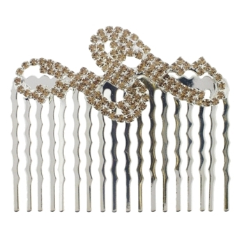 Karen Marie - Crystal Lyric Comb - Golden Topaz (1)