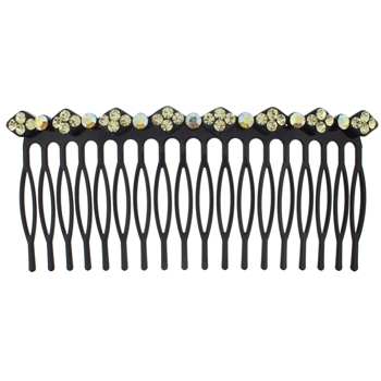Karen Marie - Crystal Cluster Long Comb - Light Gold (1)