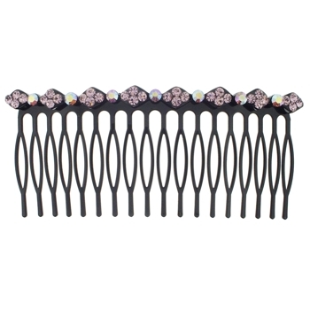 Karen Marie - Crystal Cluster Long Comb - Lavender (1)