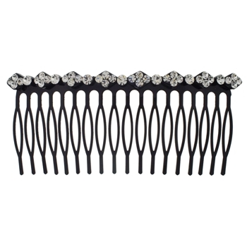 Karen Marie - Crystal Cluster Long Comb - White Diamond(1)