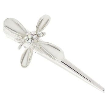 Karen Marie - Enamel Glass Butterfly Jaw Clip - White (1)