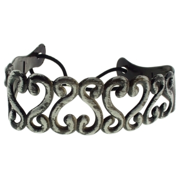 Karen Marie - Curly S Jelly Bandeau - Silver (1)