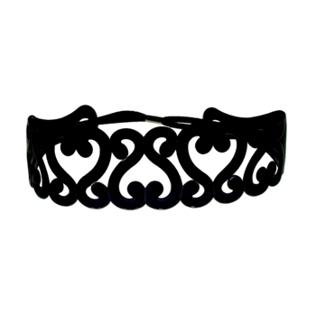 Karen Marie - Curly S Jelly Bandeau - Black (1)