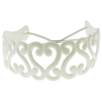 Karen Marie - Curly S Jelly Bandeau - White (1)