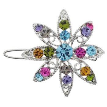 Karen Marie - Small Northern Star Crystal Barrette - Multi-Color  (1)