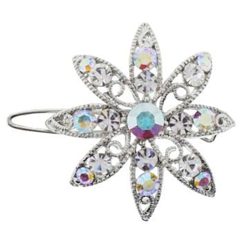 Karen Marie - Small Northern Star Crystal Barrette - White (1)