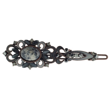 Medusa's Heirlooms - Antique Marble Barrette - Smoke (1)