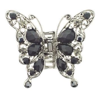 Karen Marie - Moonstone Inspired Butterfly Jaw - Black (1)