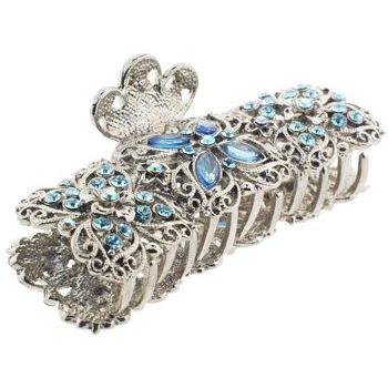 Karen Marie - Marcasite Inspired Jaw - Aquamarine (1)