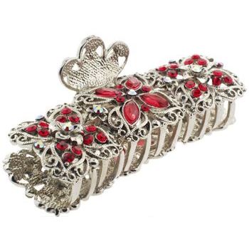 Karen Marie - Marcasite Inspired Jaw - Cherry Red (1)