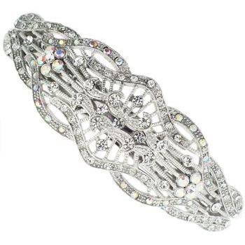 Karen Marie - Filigree Barrette - White Diamond (1)