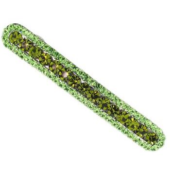 Karen Marie - Austrian Crystal Barrette - Peridot (1)
