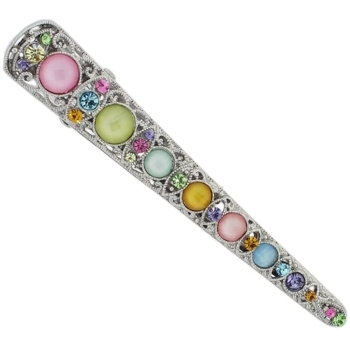 Karen Marie - Crystal & Moonstone Inspired Filigree Jaw - Multi Color (1)